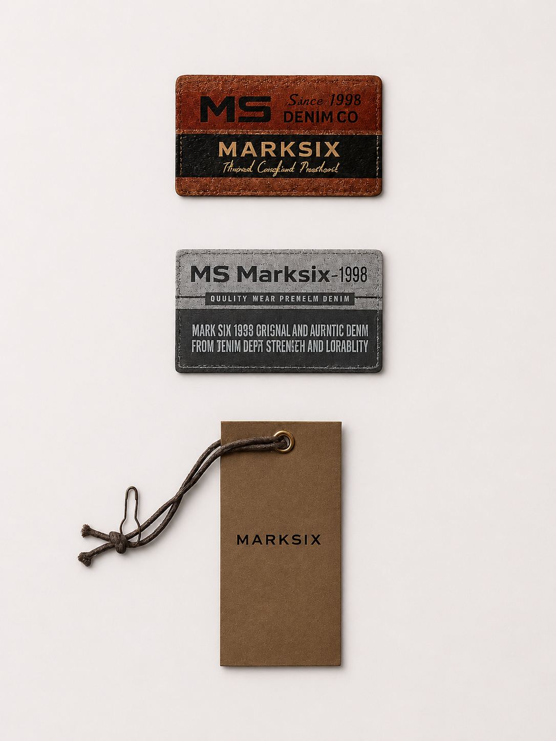 PU leather tags